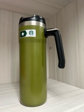 Starbucks X Stanley Military Army Green Stainless Steel 20 oz Tumbler